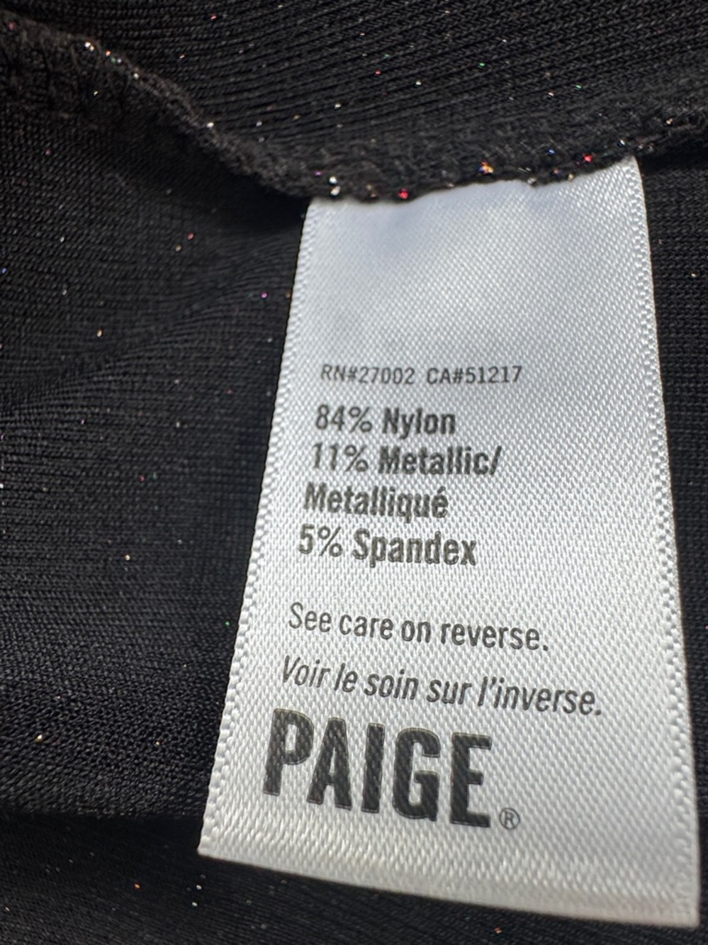 PAIGE Lucielle Longsleeve Stretchy Lurex Metallic Wrap Size XS - Picture 6 of 8